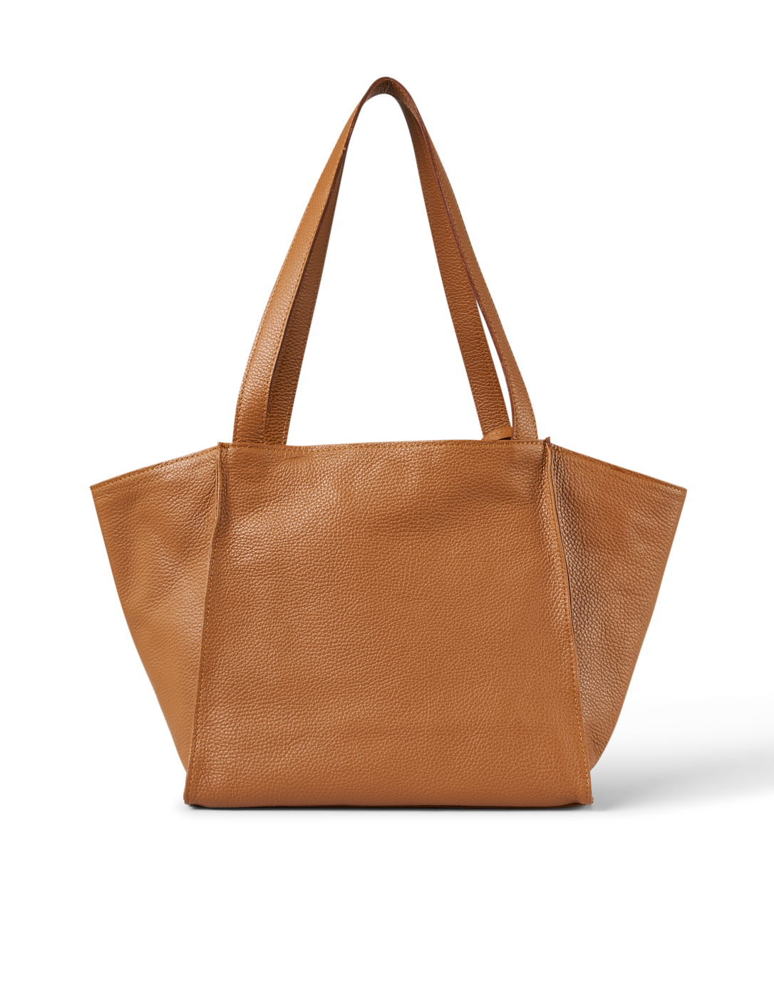 Tote bag with houndstooth print chestnut brown ladies