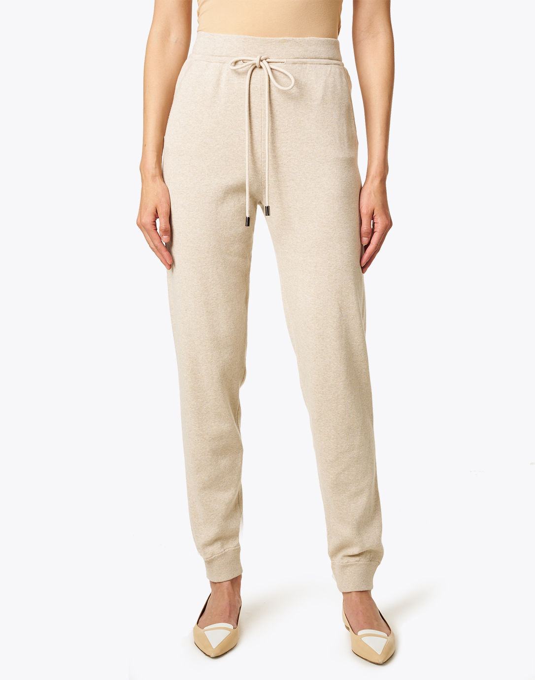 beige jogger pants womens