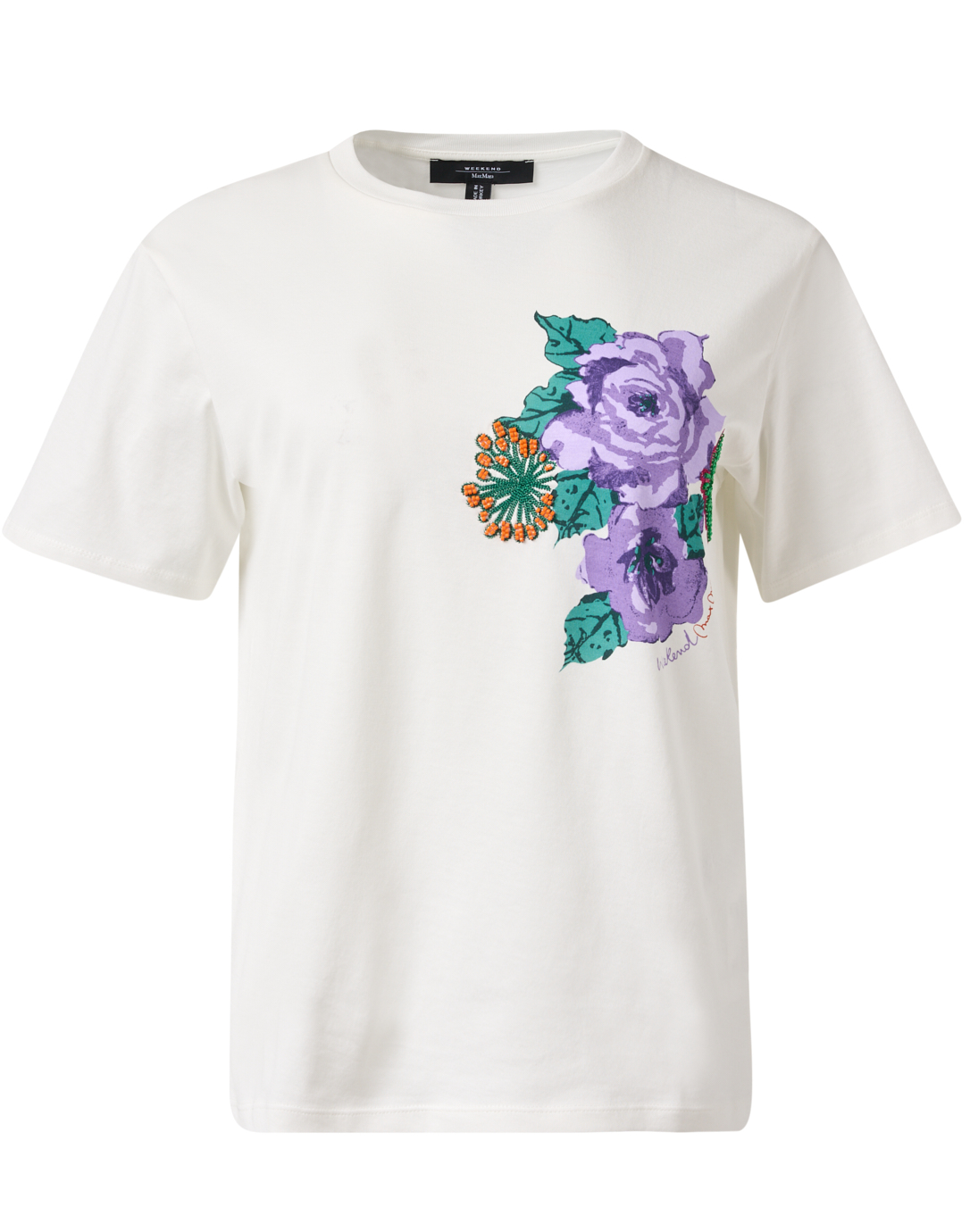 Simple flower silhouette t-shirt