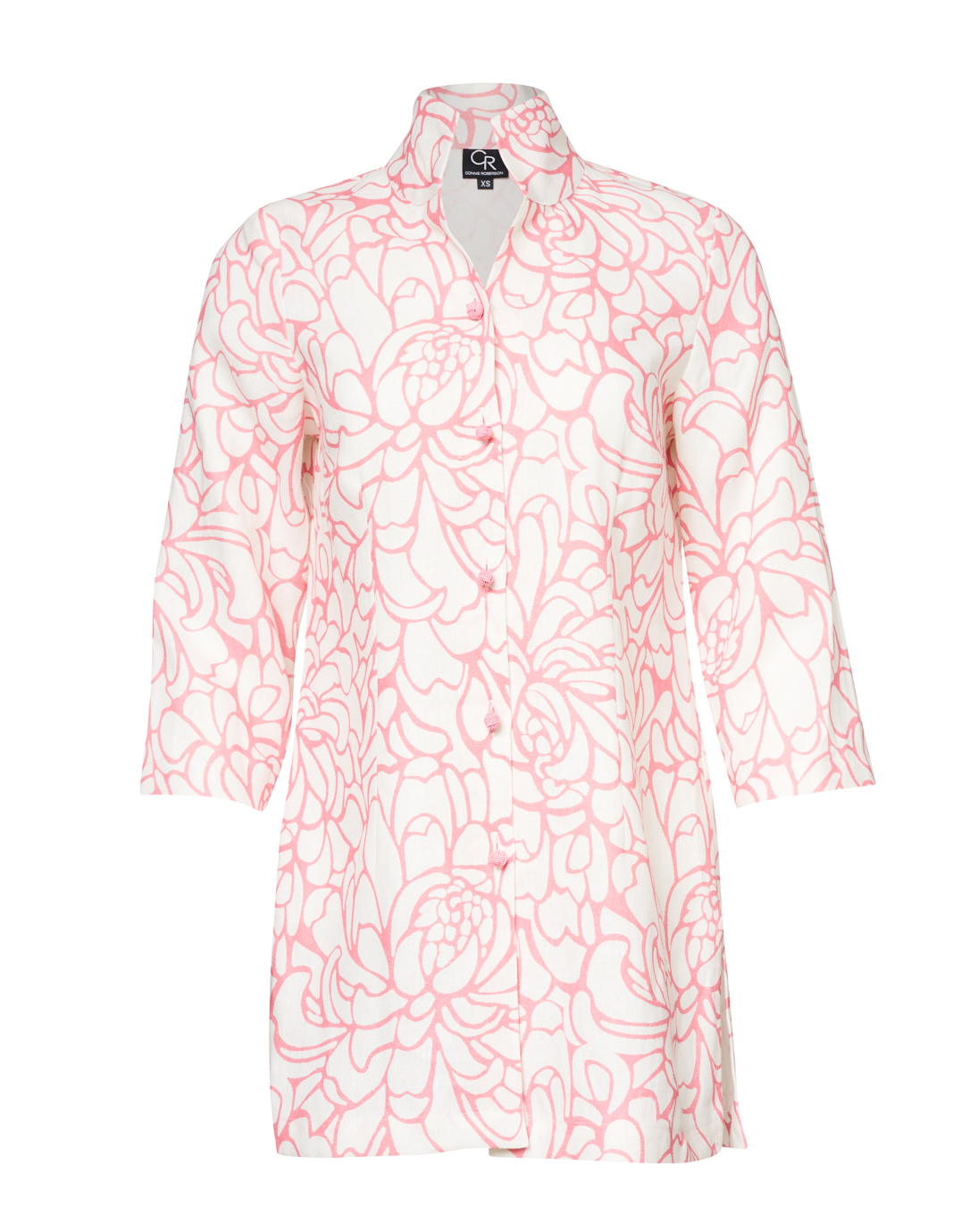 Rita Pink Magnolia Linen Jacket | Connie Roberson