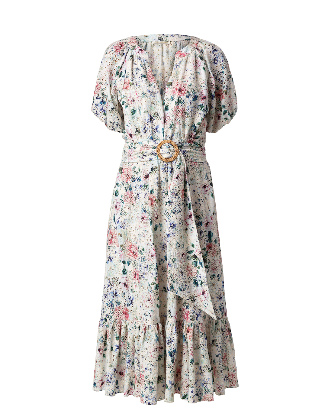 Shoshanna Womens Mireya Floral Print Ruffled Hi-Low Midi Dress BHFO 0942